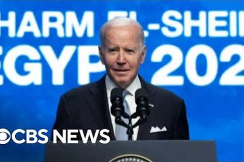 President Biden calls on nations to do more to fight climate change at COP27 global summit