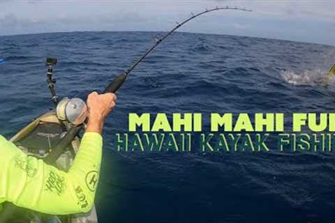 More Flying Mahi Mahi Action - Hawaii Kayak Fishing