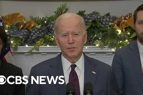 President Biden celebrates slowing inflation as he prepares to sign new same-sex marriage law