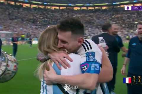 Crying woman who Lionel Messi emotionally hugged after World Cup final revealed to be much-loved..