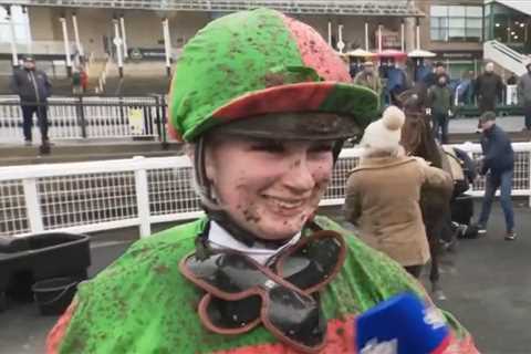 Jockey Roisin Leech ‘conscious and moving’ but taken for brain scan after horror fall at Ludlow