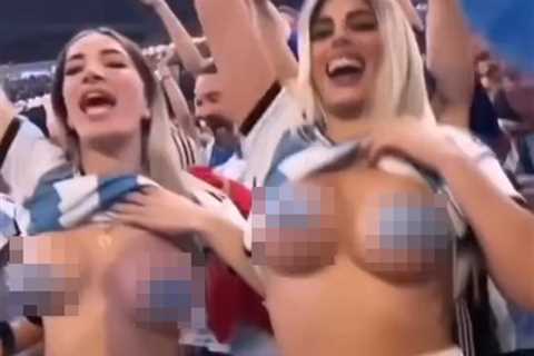 Topless Argentina fan breaks silence by posting more naked vids as she and fellow flasher pal dodge ..