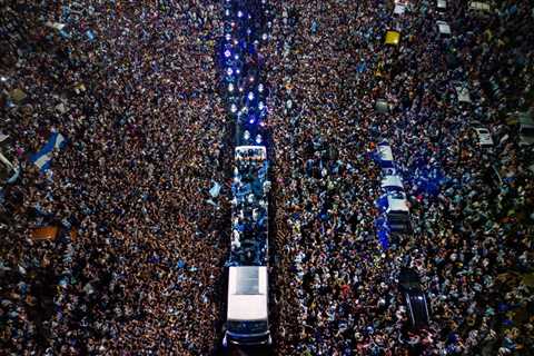 See Argentina’s celebration after World Cup victory as overjoyed fans welcome team home