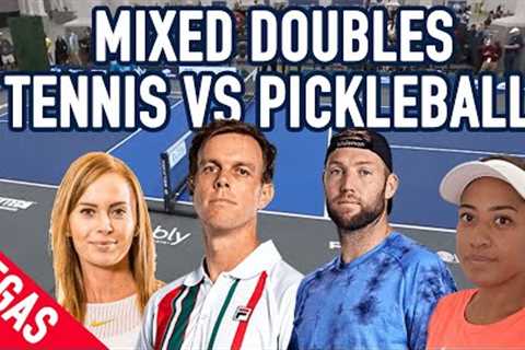 Tennis vs Pickleball - Jack Sock / Etta Wright VS Sam Querrey / Lucy Kovalova - Bubly Championships