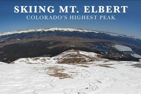 Skiing Mt. Elbert - Highest Peak in Colorado - 14,433 ft