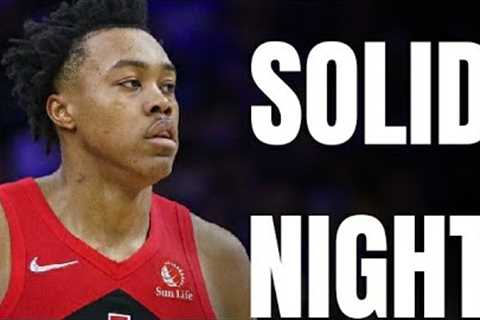 RAPTORS FAMILY: SCOTTIE BARNES TOOK HIS FOOT OFF THE GAS VS CLIPPERS