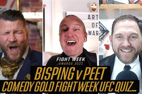 Bisping v Peet 👀 COMEDY GOLD As #FightWeek Duo Go To Sudden Death In End Of Year UFC Quiz 🤣