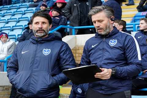 Portsmouth SACK manager Danny Cowley and assistant brother Nicky with club rapidly sliding down..