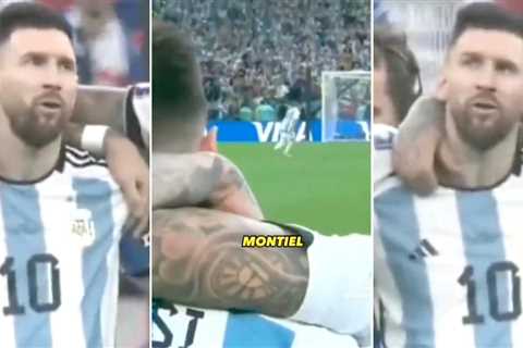 What did Argentina star say when Montiel took World Cup final penalty?