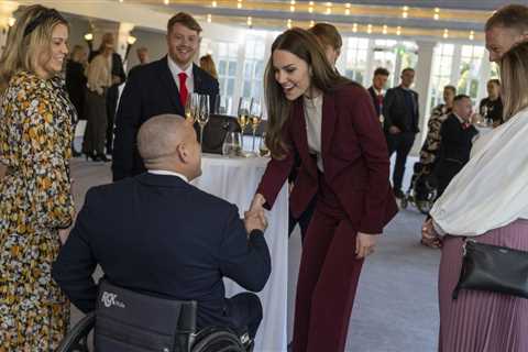 Louis ‘mad about rugby’, Kate reveals as she meets wheelchair World Cup winners