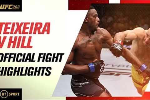 The end of an era as history is made!  Glover Teixeira v Jamahal Hill  UFC 283 Fight Highlights