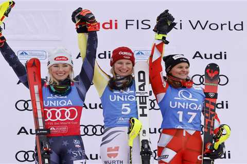 Shiffrin denied record-equalling win by Duerr at Alpine Skiing World Cup