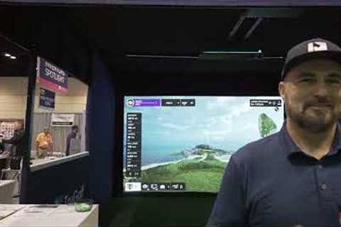 TruGolf NEW E6 Apex Golf Simulation Software and Apogee Sensor at the PGA Merchandise Show 2023