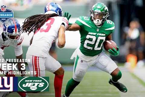 New York Giants vs. New York Jets Preseason Week 3 Highlights | 2022 NFL Season