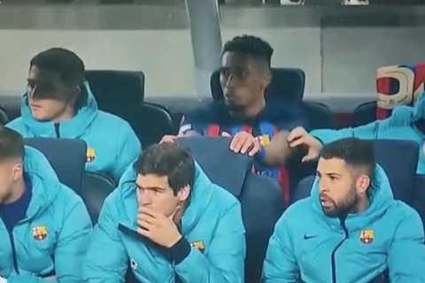 Seething Raphinha goes wild on Barcelona bench as he’s subbed minutes after scoring