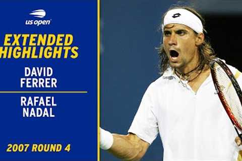 David Ferrer vs. Rafael Nadal Extended Highlights | 2007 US Open Round 4