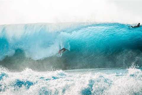 SURFING GIANT WAVES IN HAWAII (PIPELINE)