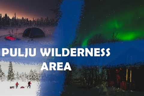 Backcountry skiing trip to deep Finnish wilderness