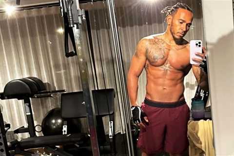 Lewis Hamilton shows off stunning physique in Instagram photo as he prepares for 2023 Formula 1..