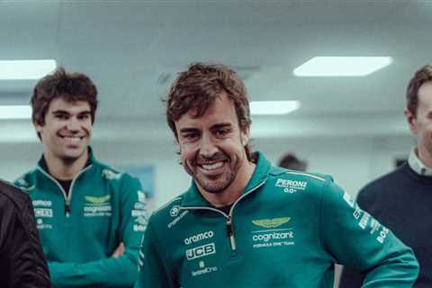 Fernando Alonso’s first day at AMF1