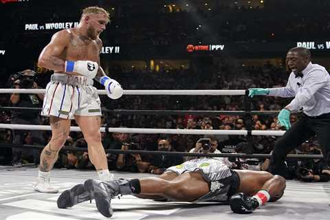 Jake Paul’s brutal win over UFC star Tyron Woodley meant he beat Tyson Fury to Knockout of the Year ..