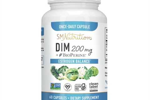 DIM Supplement 200mg - DIM Diindolylmethane Plus BioPerine 60-Day Supply of DIM for Estrogen..