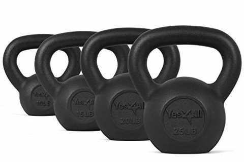 Yes4All Combo Cast Iron Kettlebell Weight Sets â Great for Full Body Workout and Strength..