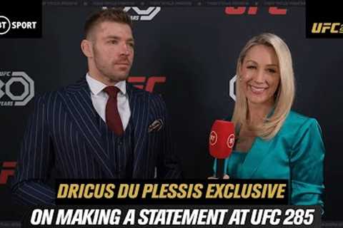 Dricus du Plessis on climing the UFC middleweight ranks following a big win a UFC 285! 😤
