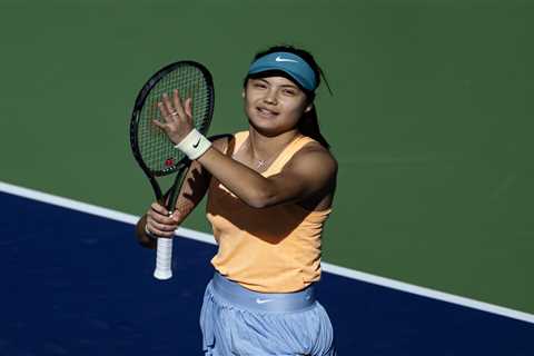 Emma Raducanu was ASLEEP in treatment room two minutes before winning return at Indian Wells