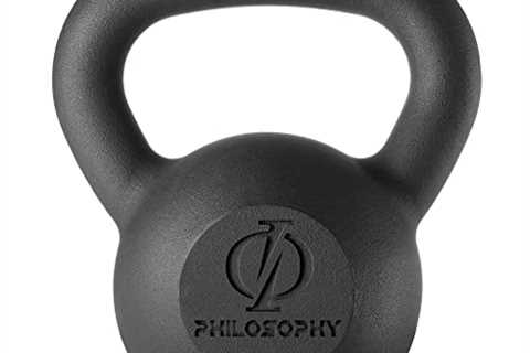 Philosophy Gym Cast Iron Kettlebell Weight, 5 lbs by Philosophy Gym