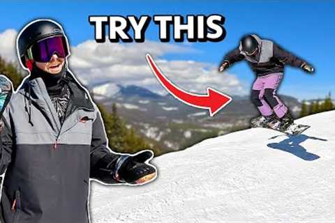 Try This To Spin Better on your Snowboard