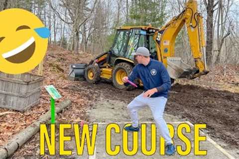 PLAYING CONSTRUCTION ZONE DISC GOLF!?