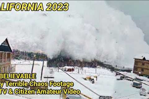 Footage of Devastating Avalanche In California || 13 People Died