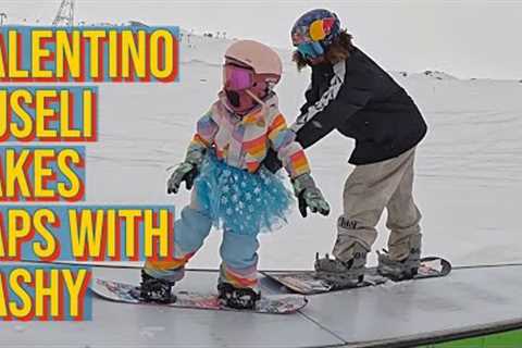 6 Year Old Snowboards With Valentino Guseli In LAAX