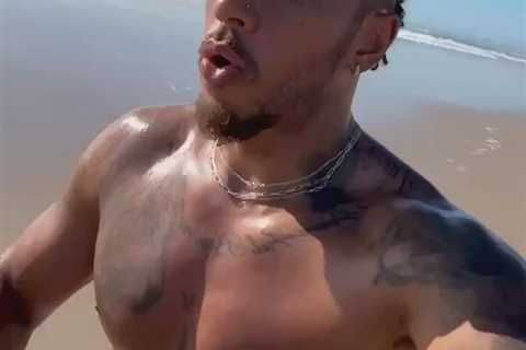 Lewis Hamilton admits ‘some days I feel like stopping’ but quells F1 retirement talk with beach run ..