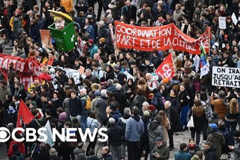 More mass demonstrations expected in France over pension reforms