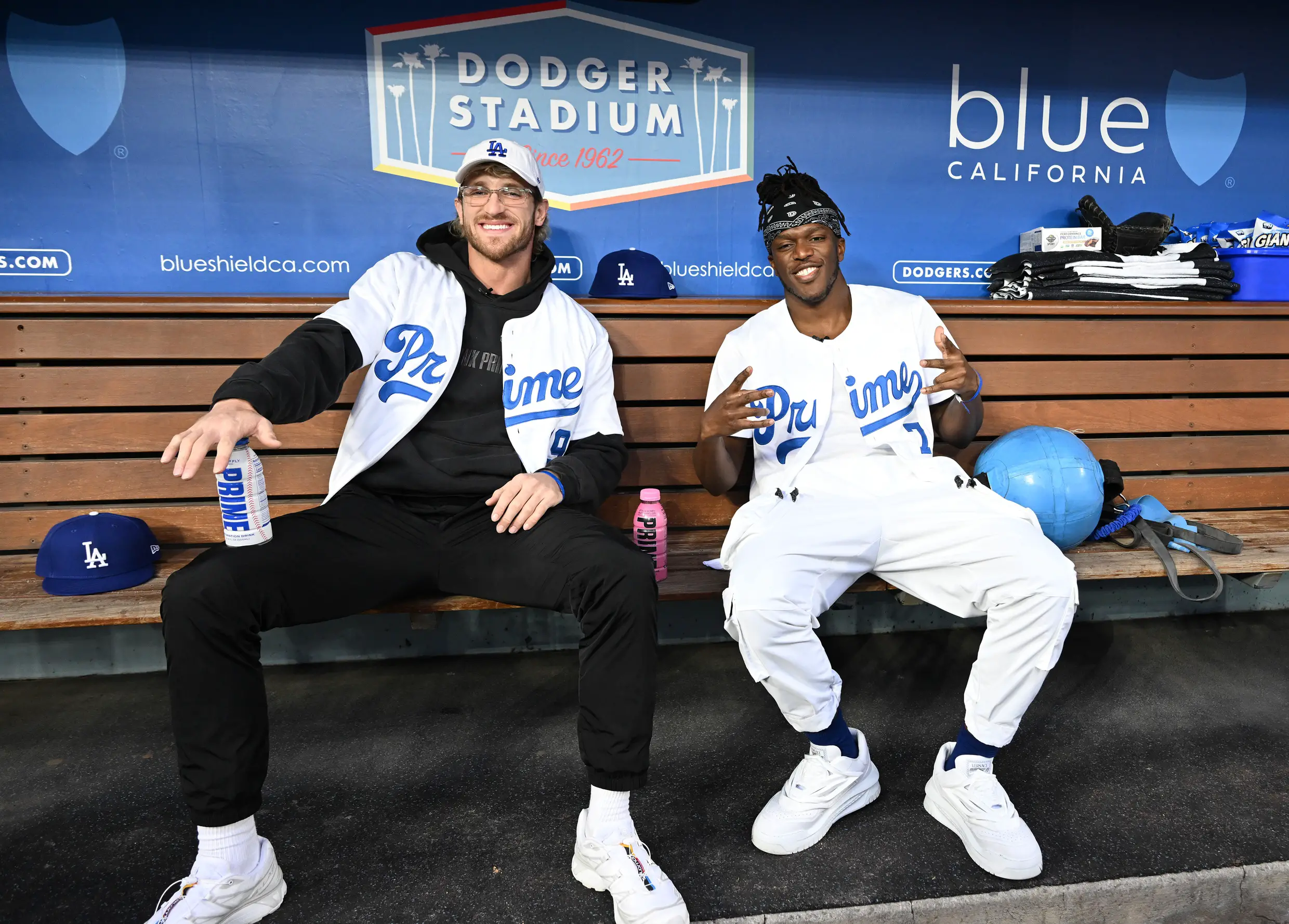 Logan Paul and KSI Booed By Dodgers Fans While Throwing Out First Pitch in LA