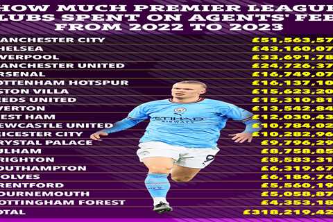Premier League clubs spend record £318MILLION in agents fees with Man City splashing out more than..