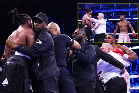 Anthony Joshua almost BRAWLS with Jermaine Franklin after win, while Tony Bellew involved in..