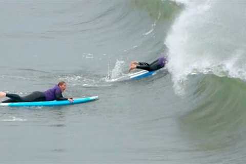 Surf Lesson Gone Wrong Surfing School Students Get Slammed by Waves