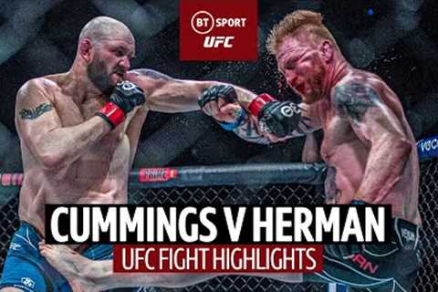 An absolute war ends in a double retirement! 😱  Zak Cummings v Ed Herman  UFC Fight Highlights