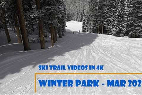 Winter Park 2023 ski trails videos in 4K #winterparkskitrails #winterparkcolorado