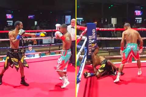 Boxer controversially KOs 0-6 journeyman opponent in THREE SECONDS while he was simply trying to..