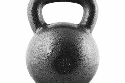 CAP Barbell Black Cast Iron Kettlebell, 80 Pounds by Cap Barbell, Inc.