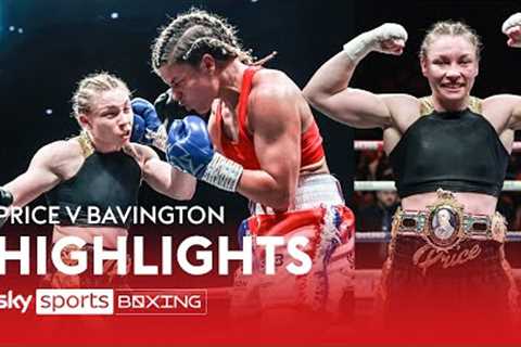 HIGHLIGHTS! Lauren Price becomes the FIRST professional women’s British champion.