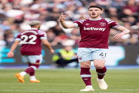 West Ham ‘accept they will have to sell Declan Rice in summer’ as Arsenal, Chelsea and Man Utd eye..