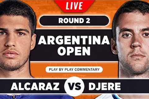 ALCARAZ vs DJERE | Argentina Open 2023 | Live Tennis Play-by-Play