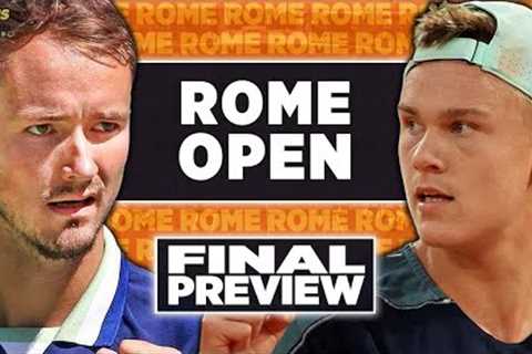 Medvedev vs Rune | Rome Open 2023 Final | Tennis Talk Preview
