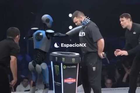 Watch Power Slap fighter get KO’d by ROBOT in bizarre video – but all is not as it seems