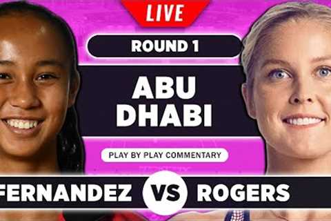 FERNANDEZ vs ROGERS | Abu Dhabi Open 2023 | Live Tennis Play-by-Play